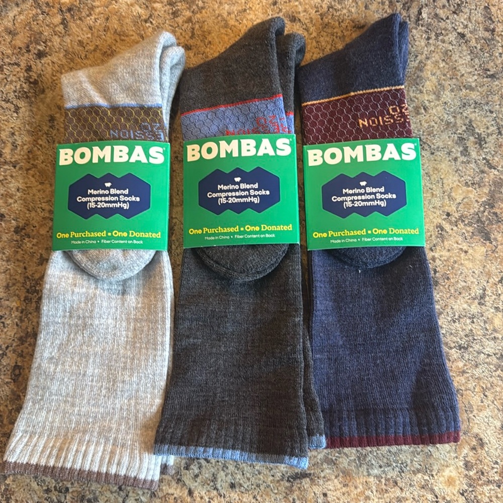 Bombas Merino Blend Compression Socks (15-200mmHg)